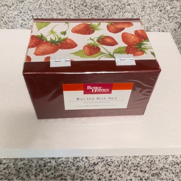 Better Homes & Gardens RECIPE BOX SET With recipe box recipe cards & index cards - Picture 3 of 6